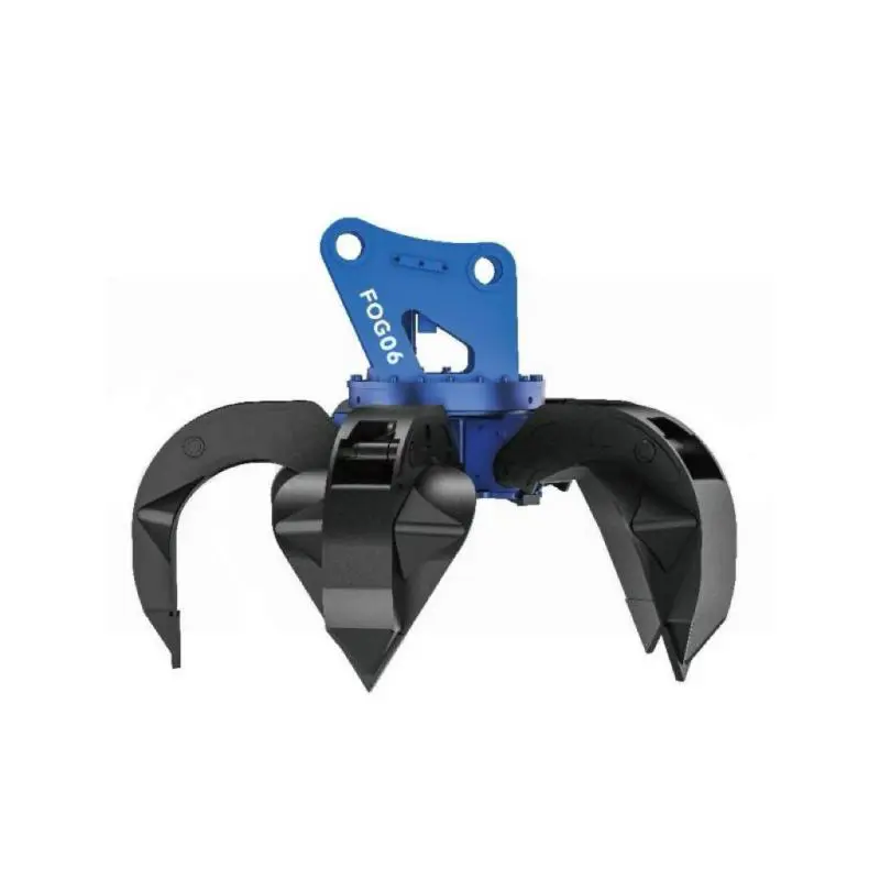 EDDIE Machinery FOG06 Standard Orange Peel grapapple: 5-10t Excavator Multi-Material Handling Tool