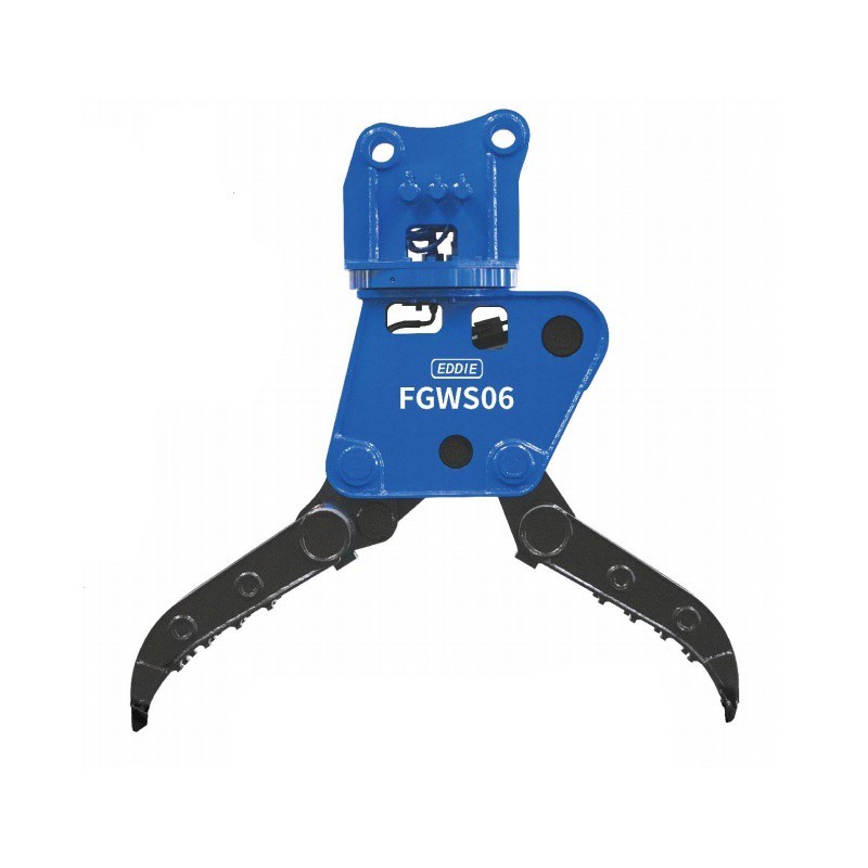 EDDIE Machinery FGWS06 Mid-Heavy Scrap Grapple: 11-16t Excavator Full-Closure Irregular